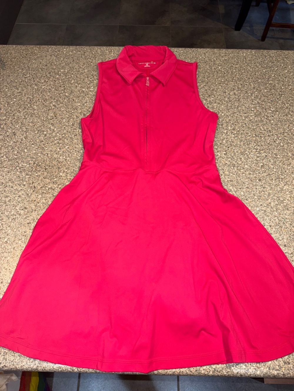 Travis Mathew Zip-Front Collared Dress